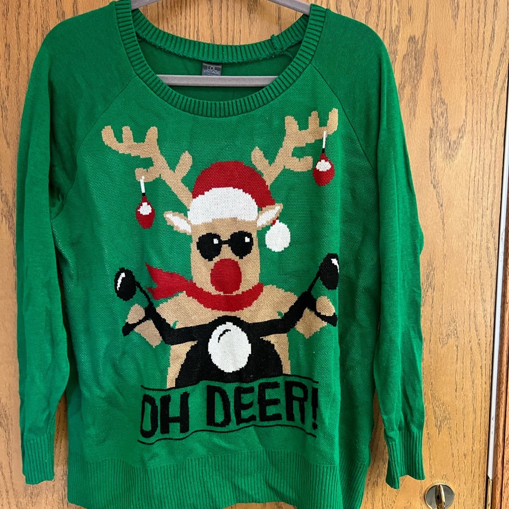 Womens “Ugly” Christmas sweater size 1x